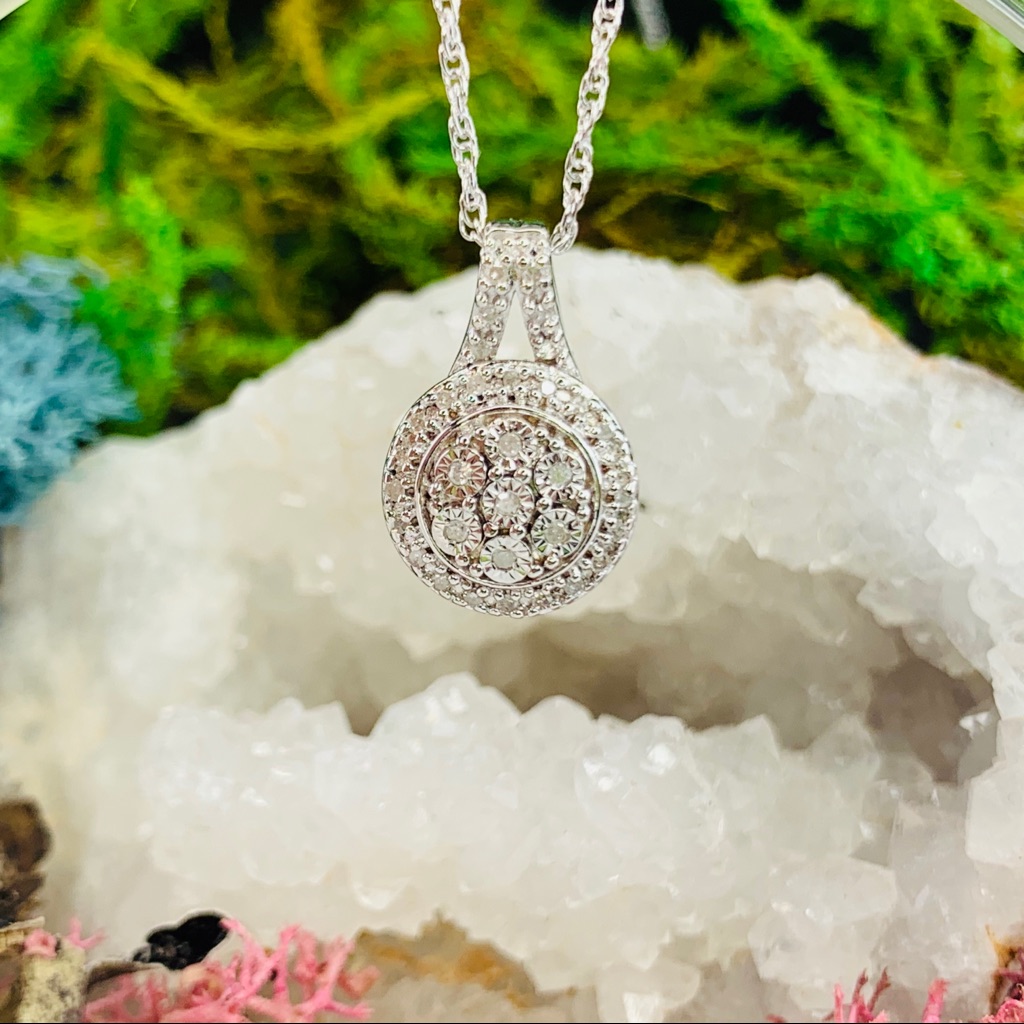 110 Ct TW Genuine Diamond Necklace